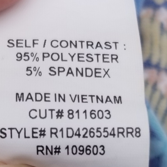 Rabbit Rabbit Rabbit textured print sheath dress blue 10 stretch - Picture 5 of 5